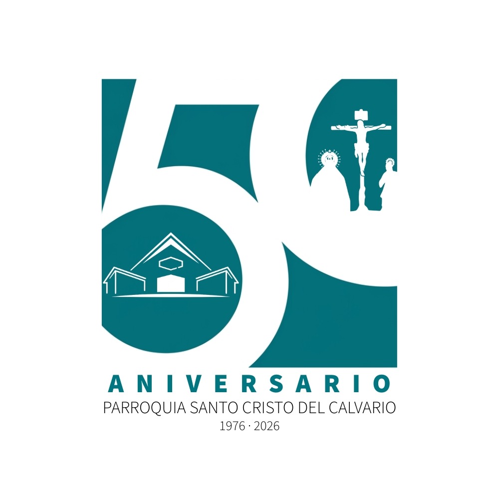 logo 50 aniversario parroquia calvario marbella